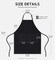 12 Pack Bib Apron, Unisex Aprons Adjustable Waterdrop Resistant with 2 Pockets Cooking Kitchen Apron for Chef, BBQ Drawing Apron Bulk, Black